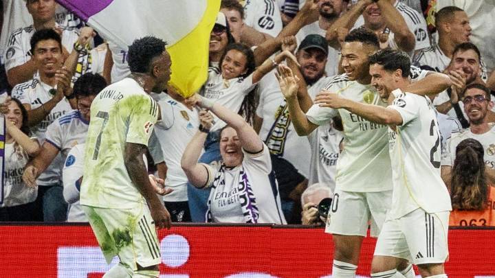 El Real Madrid doblega al Villarreal con un doblete de Vinícius