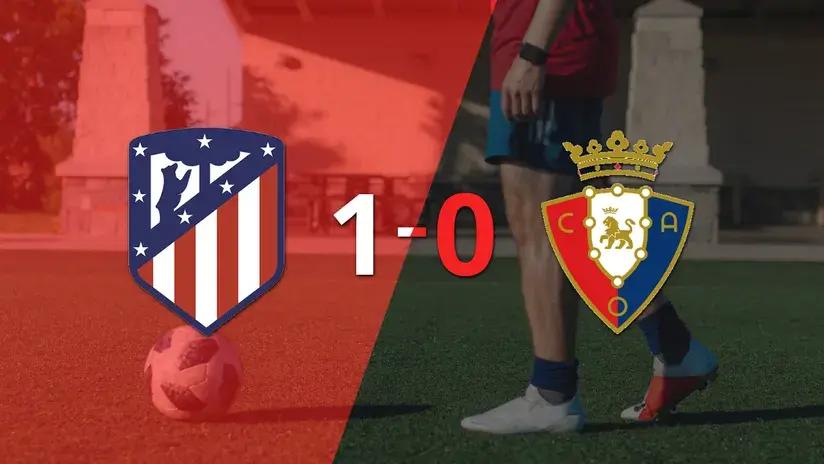 LaLiga EA Sports: A Atlético de Madrid le alcanzó con un gol para derrotar a Osasuna en el estadio el Metropolitano