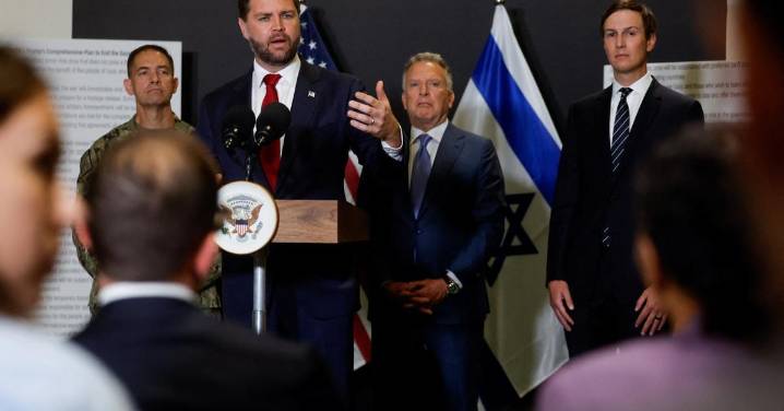 Vance se muestra optimista sobre el alto el fuego en Gaza, pese a los temores internos de Washington