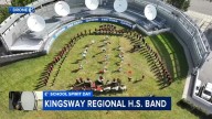 Kingsway Regional High School Marching Band brings the classics to the 6abc Yard