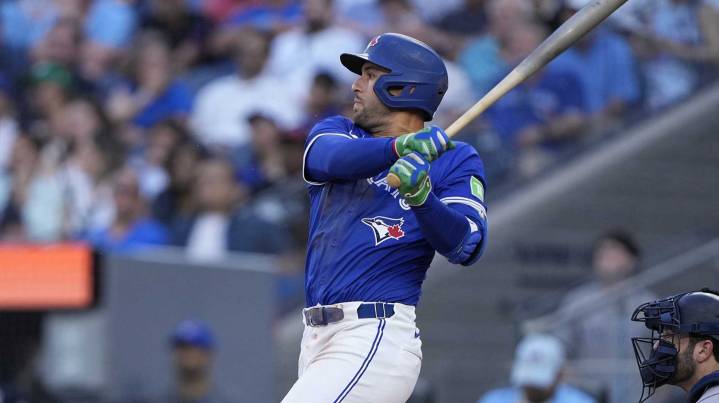 Blue Jays’ George Springer sends fans into frenzy with leadoff HR in ALCS Game 1