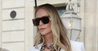 Charlize Theron Goes Shirtless in Nothing But Diamonds at Paris Fashion Week