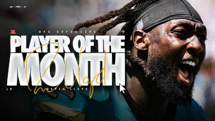 Lloyd Named AFC Defensive Player of the Month