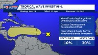 Invest 98-L develops in the Atlantic, NHC says