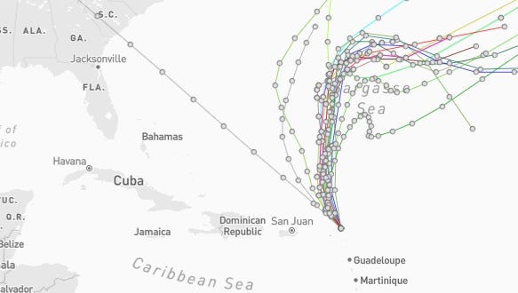 See latest spaghetti models for Tropical Storm Jerry