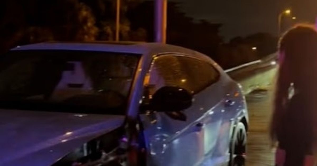 Liam Payne's girlfriend Kate Cassidy in car crash as £200k Lamborghini left smashed