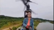 El influencer chino Tang Feijo murió al estrellarse el helicóptero ultraligero de dos motores que él mismo fabricó
