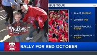 Philadelphia Phillies to hold Red October bus tour ahead of NLDS playoff series against the Los Angeles Dodgers