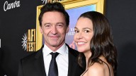 Hugh Jackman, Sutton Foster loved up on Song Sung Blue red carpet years after Deborra