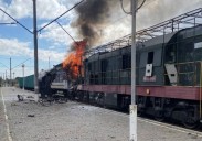 At least 1 dead and dozens injured as Russian drones strike a Ukrainian railway station