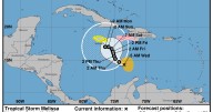 Tropical Storm Melissa should be big rainmaker but track uncertain. Maps show its forecast path.