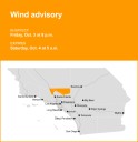 Wind advisory for Los Angeles County for Friday and Saturday