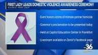 First Lady leads Domestic Violence Awareness Ceremony