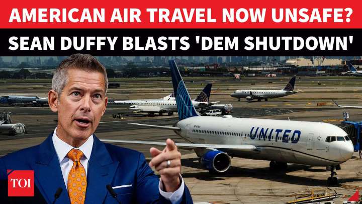 'ATCs Taking 2nd Jobs': Sean Duffy Air Safety Amid Shutdown; Blasts Dems Over Flight Cancellations