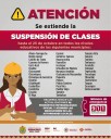 Extienden suspensión de clases en 43 municipios del norte de Veracruz
