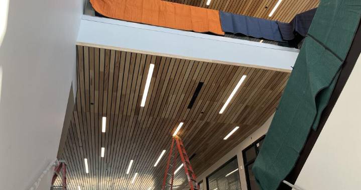 Take a look inside the nearly finished ESU Nursing and Student Wellness Center