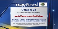 Birthdays for Thursday, October 23
