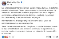 Fuera de peligro los niños intoxicados con el desayuno escolar, dice Ávila Olmeda