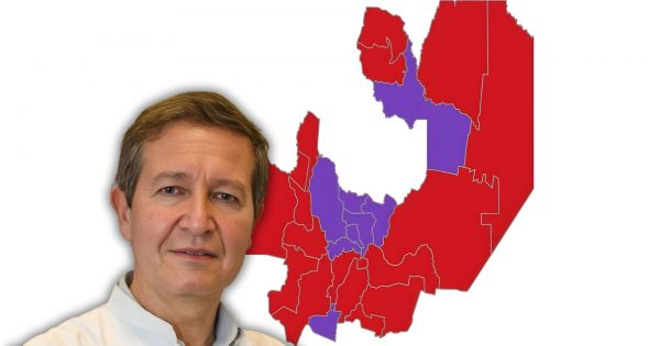 Biella: "Pintamos de rojo 15 de los 23 departamentos de la provincia"