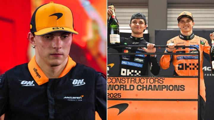 McLaren drama implodes as Oscar Piastri rages at Lando Norris crash on lap one of Singapore Grand Prix