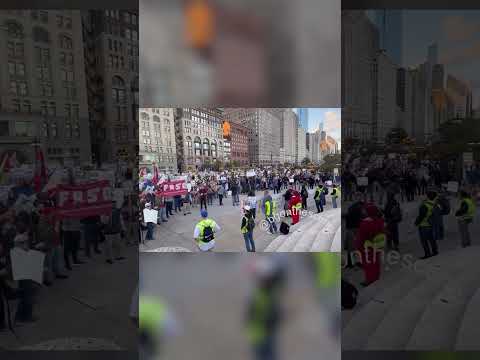 'No Trump, No ICE, No Troops': Chicago Protesters Take to the Streets #shorts