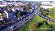 Atasco kilométrico en la salida de A Coruña por autopista tras otro accidente múltiple en la AP