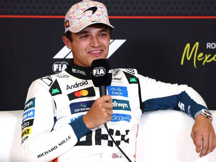Norris takes pole in Mexico as Piastri struggles