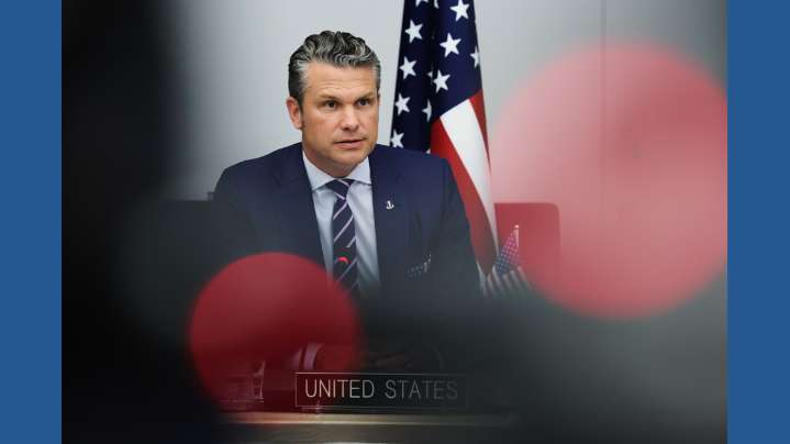 Hegseth's plane diverted to UK due to cracked windshield on flight from Brussels to US