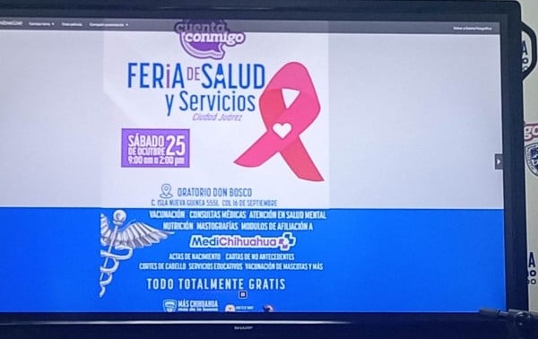 Gobierno del Estado llevará jornada de salud y trámites gratuitos al suroriente de Juárez