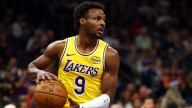 Bronny James joins Lakers’ ‘Guards vs. Bigs’ challenge before Warriors game