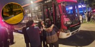 SJL: Violento atentado a bus de la empresa Santa Catalina deja al chofer gravemente herido
