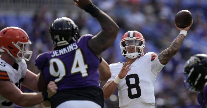 Rookie Dillon Gabriel named Browns starting QB after Joe Flacco is benched