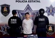 Detienen a Alan Tadeo “N” por narcomenudeo en zona irregular de Tres Reyes
