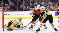 Konecny nets 200th career goal, Brink shines as Flyers edge Penguins in shootout