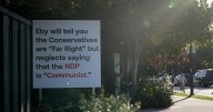 Sign outside Vancouver mansion during B.C. election period said NDP is 'Communist'
