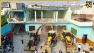Bareilly Violence: Bulldozers roll into accused Nafees Ahmed's 'Raja Palace', Raza's 'home' sealed
