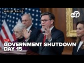 LIVE: House Speaker Mike Johnson speaks on day 15 of government shutdown