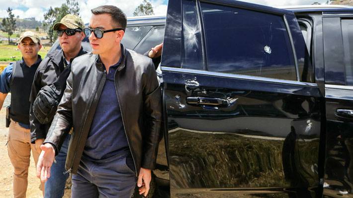 Ataque contra caravana del presidente Noboa aumenta la tensión en Ecuador: Gobierno denuncia «intento de asesinato»