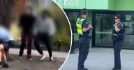 Greenvale: Teenage girl, 16, arrested after students injured in alleged attack outside Melbourne school