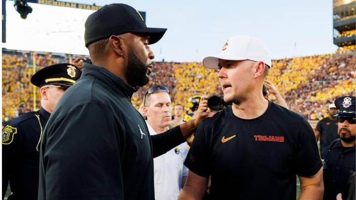 Lincoln Riley shrugs off Sherrone Moore's claim of Michigan causing USC sellout for Week 7 matchup