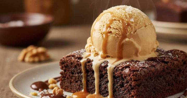 Delicioso brownie de chocolate sin gluten: descubrí cómo hacerlo con helado casero