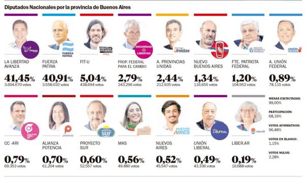 Violeta, por muy poco: LLA sorprendió en la Provincia