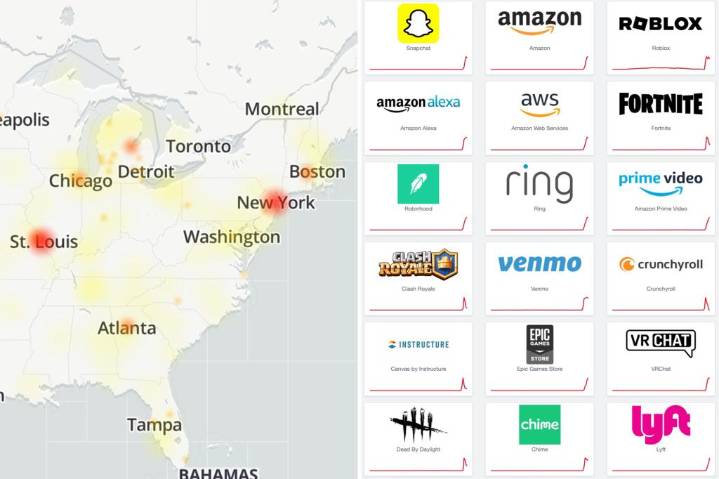 Roblox, Snapchat, Fortnite, Amazon and more suffer global outages