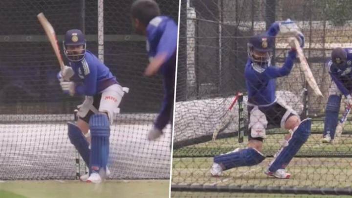 Cricket Virat Kohli Sweats Out in Intense Net Session in Adelaide Oval Ahead of IND vs AUS 2nd ODI 2025 (Watch Video)