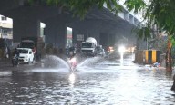 Hyderabad Rain: Heavy Water Logging at Saifabad’s Mehdi Function Hall Brings Traffic to a Standstill