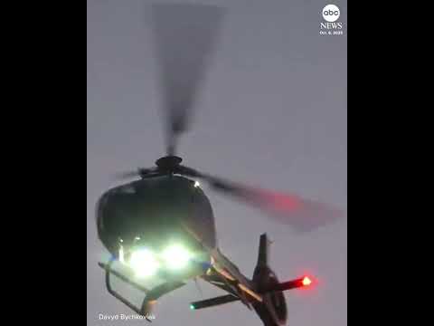 Medical helicopter crashes onto California highway, critically injuring 3