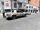 Ciclista golpeada por una camioneta en la Rivadavia