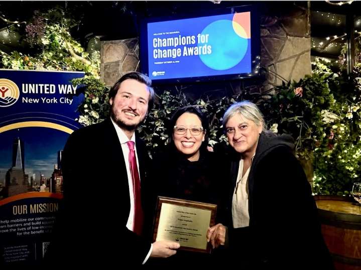 Project Hospitality honored with Champions of Change Award at United Way Reception