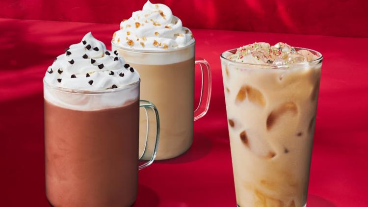 Starbucks reveals 2025 holiday lineup with new drink and Hello Kitty collab