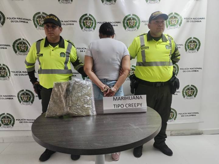 Capturan a mujer con 500 gramos de marihuana en Villavicencio, Meta